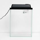 Аквариум Прямоугольный «Колонна Ширма» 25 л, 34×17×45 см, чёрный - Фото 2