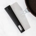 Сковорода, d=24 см, съёмная ручка, стеклянная крышка, антипригарное покрытие, цвет кофейный мрамор - Фото 5