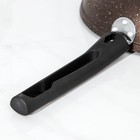 Сковорода, d=24 см, съёмная ручка, стеклянная крышка, антипригарное покрытие, кофейный мрамор - фото 804306692