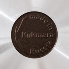 Сковорода, d=24 см, съёмная ручка, стеклянная крышка, антипригарное покрытие, кофейный мрамор - фото 804306694