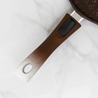 Сковорода-чудушница, d=32 см, съёмная ручка, антипригарное покрытие, цвет кофейный мрамор - Фото 4