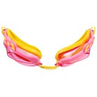 Очки для плавания детские ONLYTOP «Бантик», беруши, цвет розовый - фото 6306249
