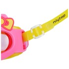 Очки для плавания детские ONLYTOP «Бантик», беруши, цвет розовый - Фото 7