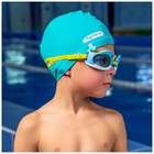 Очки для плавания детские ONLYTOP «Дельфин», беруши, цвет голубой - фото 4309118