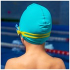 Очки для плавания детские ONLYTOP «Дельфин», беруши, цвет голубой - фото 4309119