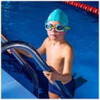 Очки для плавания детские ONLYTOP «Дельфин», беруши, цвет голубой - Фото 6