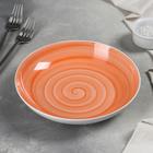 Тарелка фарфоровая глубокая Infinity, 700 мл, d=20,5 см, цвет оранжевый - Фото 2