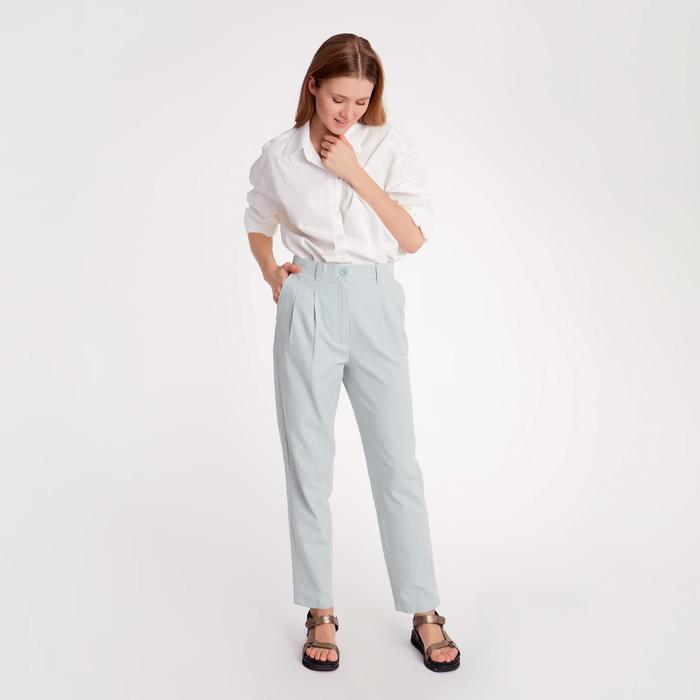 Брюки женские MINAKU: Enjoy цвет олива, р-р 46 - Фото 1