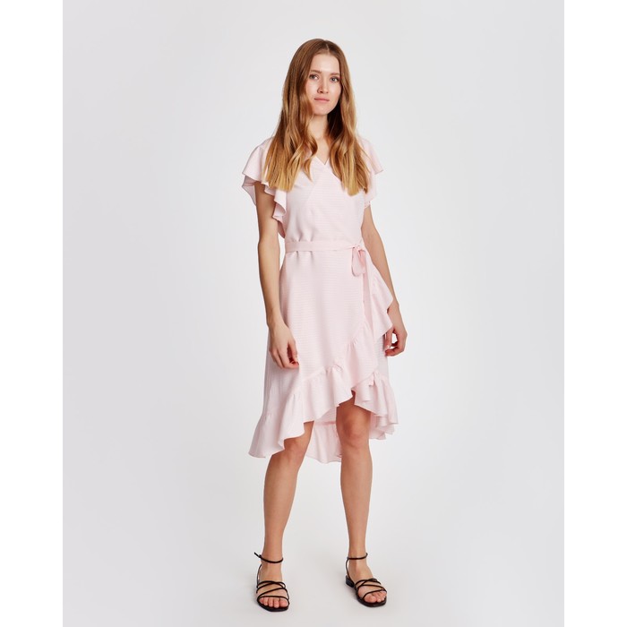 Платье мини женское MINAKU: Enjoy, розовое, размер 44