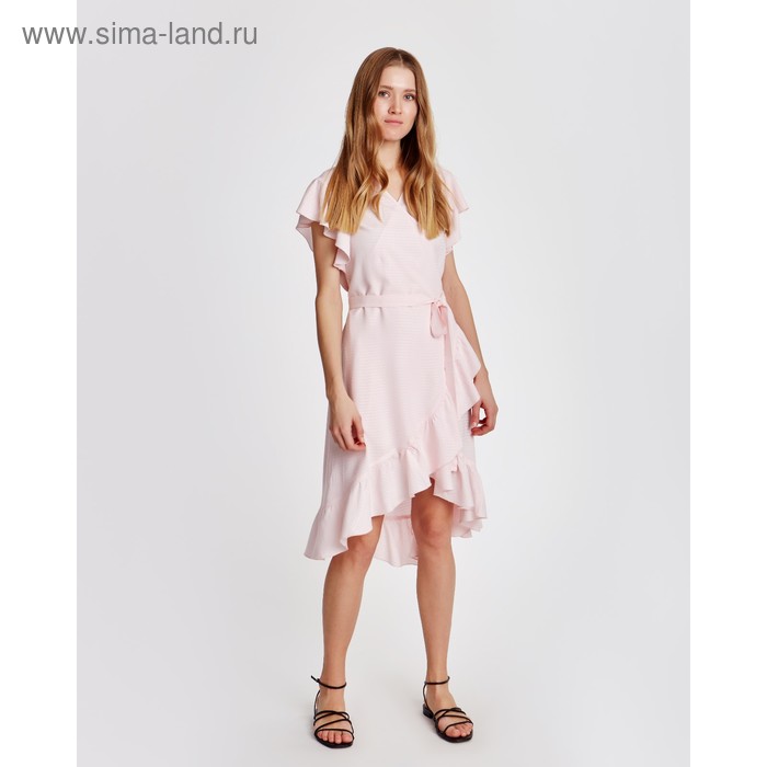 Платье мини женское MINAKU: Enjoy, розовое, размер 44