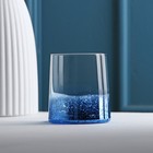 Стакан стеклянный «Мерцание», 200 мл, 7,5×8,5 см, цвет синий - фото 4591066