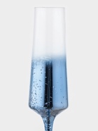 Бокал для шампанского Magistro «Мерцание», 190 мл, 7×24.5 см, стекло, синий - Фото 3