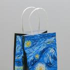 Пакет подарочный крафтовый, упаковка, «Ван Гог», 12 х 21 х 9 см - Фото 3