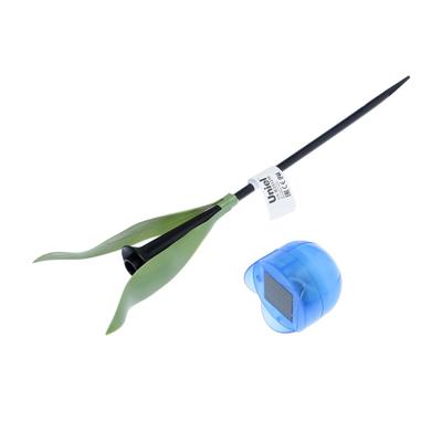 Садовый светильник Uniel на солнечной батарее «Синий тюльпан», 4 × 30 × 4 см, свечение белое