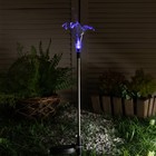 Садовый светильник Uniel на солнечной батарее Lily, 9 × 80 × 9 см, свечение мульти (RGB) - фото 6306483