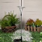 Садовый светильник Uniel на солнечной батарее Lily, 9 × 80 × 9 см, свечение мульти (RGB) - фото 6306493