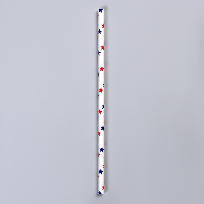 Трубочки для коктейля «Цветные звёзды», набор 12 шт. - фото 1883559516