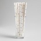 Трубочки для коктейля «Звёзды», набор 25 шт., цвет серебряный - фото 6306522