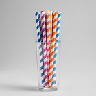 Трубочки для коктейля «Спираль», диаметр 0,8 см, набор 12 шт., цвета МИКС - фото 9012364