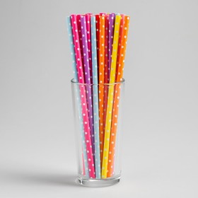 Трубочки для коктейля «Горох», набор 25 шт.