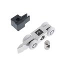 Комплект роликов для раздвижных дверей-купе TRODOS с фиксатором QD-978, верхнее крепление - фото 24668700