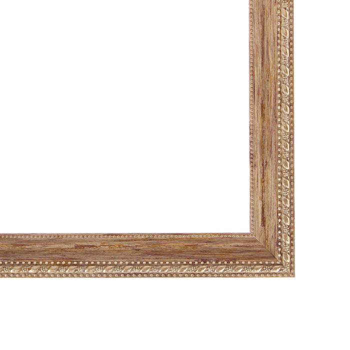 Рама для картин (зеркал) 30 х 40 х 2,6 см, пластиковая, Calligrata 6429, дерево с золотом - фото 1907112831