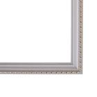 Рама для картин (зеркал) 40 х 50 х 2,6 см, пластиковая, Calligrata 6429, белая-золотая - Фото 3
