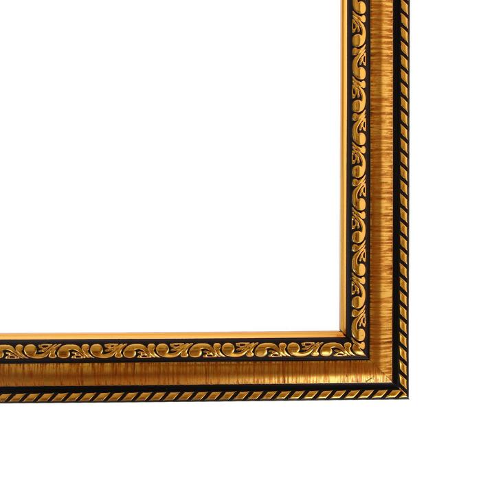Рама для картин (зеркал) 30 х 40 х 2,8 см, пластиковая, Calligrata 6448, золотой - фото 1908571201