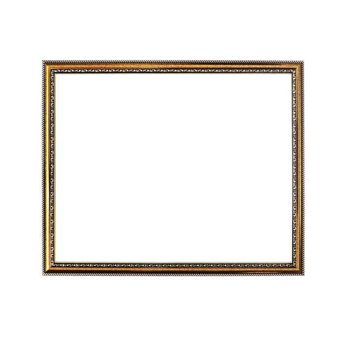 Рама для картин (зеркал) 40 х 50 х 2,8 см, пластиковая, Calligrata 6448, золото - фото 1908571204