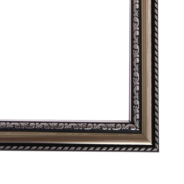 Рама для картин (зеркал) 21 х 30 х 2,8 см, пластиковая, Calligrata 6448, серебристый - фото 1907112865