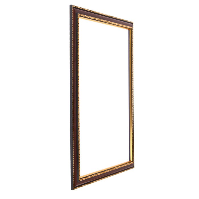 Рама для картин (зеркал) 30 х 40 х 2,8 см, пластиковая, Calligrata 6448, вишня с золотом - фото 1907112875