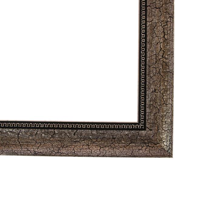 Рама для картин (зеркал) 40 х 50 х 4,4 см, пластиковая, Calligrata 6744, серебристая