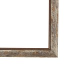 Рама для картин (зеркал) 30 х 40 х 4,4 см, пластиковая, Calligrata 6744, дерево с белой и золотой патиной - Фото 3