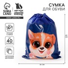 Сумка для обуви "Собака" 41*30*0,5см - Фото 1