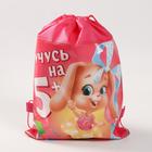 Мешок для обуви «Учусь на 5+» (нетканый материал) 41×30 см - Фото 2