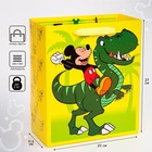 Пакет ламинат вертикальный "Dino", Микки Маус, 23х27х11,5 см - фото 2074947