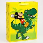 Пакет ламинат вертикальный "Dino", Микки Маус, 31х40х11 см - фото 9012750