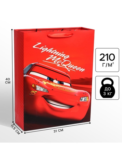 Пакет подарочный «Машинка», 31×40×11.5 см