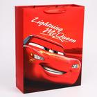 Пакет ламинат вертикальный "McQueen", Тачки, 31х40х11 см - фото 9824116