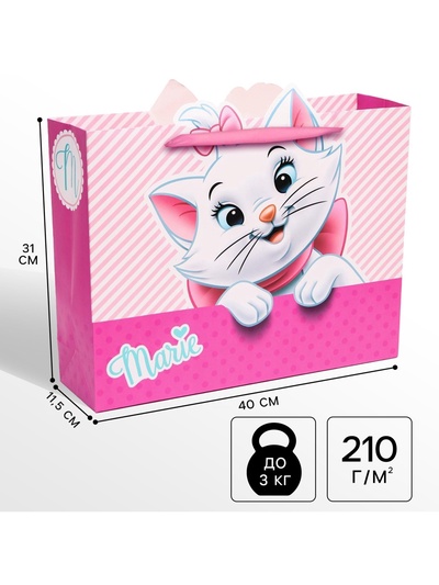 Пакет подарочный «Кошечка», 31×40×11.5 см
