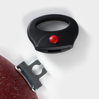 Казан алюминиевый, 4 л, d=28 см, стеклянная крышка, две съёмные ручки, цвет красный - Фото 7