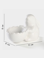 Подставка для яиц Доляна «Зайка», 11×6×8 см - Фото 2