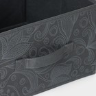 Короб стеллажный для хранения Доляна «Нея», 29×29×18 см, цвет серый - Фото 3