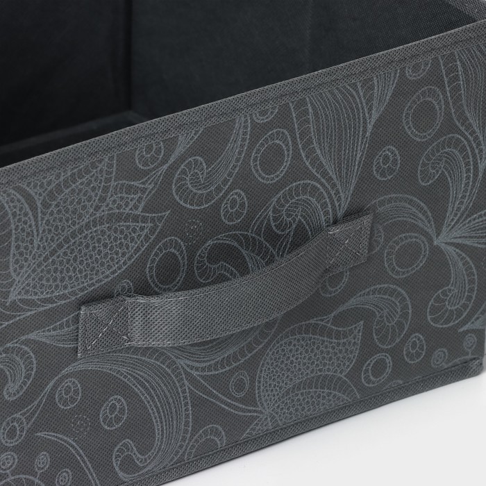 Короб стеллажный для хранения Доляна «Нея», 29×29×18 см, цвет серый