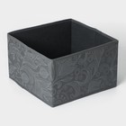 Короб стеллажный для хранения Доляна «Нея», 29×29×18 см, цвет серый - Фото 4