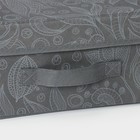 Короб стеллажный для хранения с крышкой Доляна «Нея», 30×28×15 см, цвет серый - Фото 3