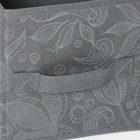 Короб стеллажный для хранения Доляна «Нея», 19×19×19 см, цвет серый - Фото 3