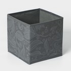 Короб стеллажный для хранения Доляна «Нея», 19×19×19 см, цвет серый - Фото 4