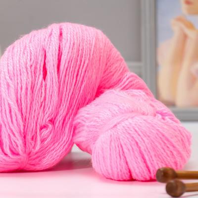 Пряжа для вязания спицами, крючком «Карачаевская», пасма,100% акрил, 820 850 м/250 280г, (21 фламинго)