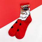 Носки новогодние мужские KAFTAN "Дед мороз" размер 41-44 (27-29 см), цвет красный - Фото 2